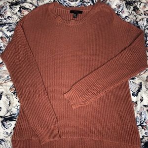 Sweater with Lace Trim